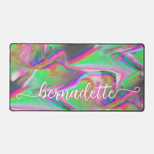 Alfrombrillas De Escritorio Neon Marble (Anverso)