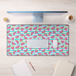 Alfrombrillas De Escritorio Neon Watermelon on Stripes Pattern