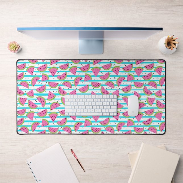 Alfrombrillas De Escritorio Neon Watermelon on Stripes Pattern (Oficina 1)