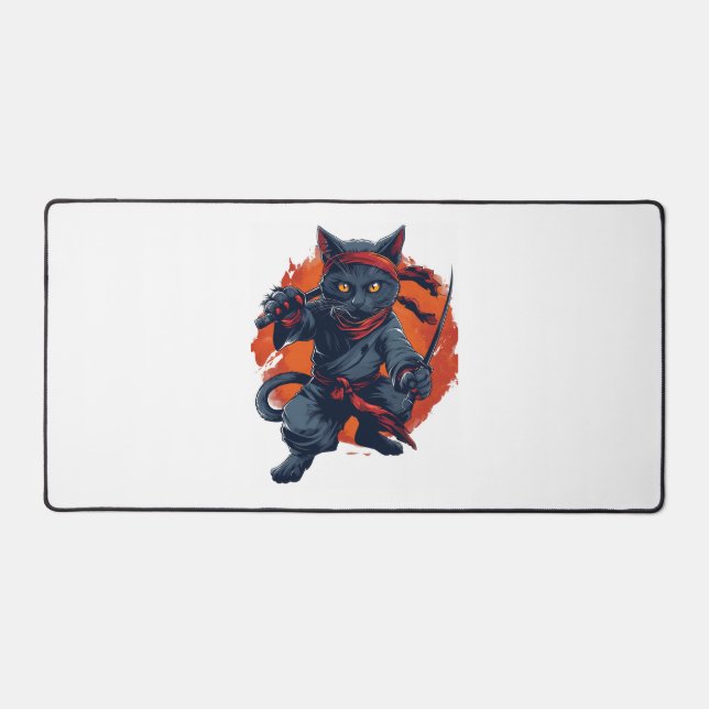 Alfrombrillas De Escritorio Ninja Cat Stealth (Anverso)