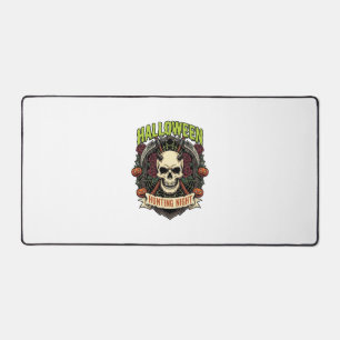 Alfrombrillas De Escritorio Noche de caza de Halloween Cuernos Calavera Rosas
