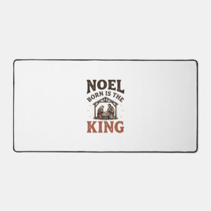 Alfrombrillas De Escritorio Noel Nació Es el Rey Navidad Vintage Natividad