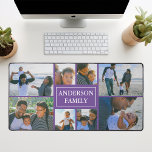 Alfrombrillas De Escritorio Nombre de familia 8 Collage de fotos Púrpura<br><div class="desc">Esta moqueta de Collage de fotos Family Name 8 está muy bien diseñada y es una mezcla perfecta de funcionalidad y sentimentalidad. La alfombra de escritorio, hecha con materiales duraderos y de alta calidad, ofrece un amplio espacio para albergar ocho fotos cuidadosamente seleccionadas de los miembros de su familia. Cuenta...</div>