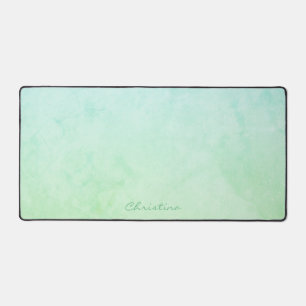 Alfrombrillas De Escritorio Nombre de firma Ocean Green en un Ombré azul verdo