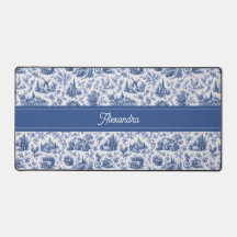 Nombre de rama de rosa de toile francés azul