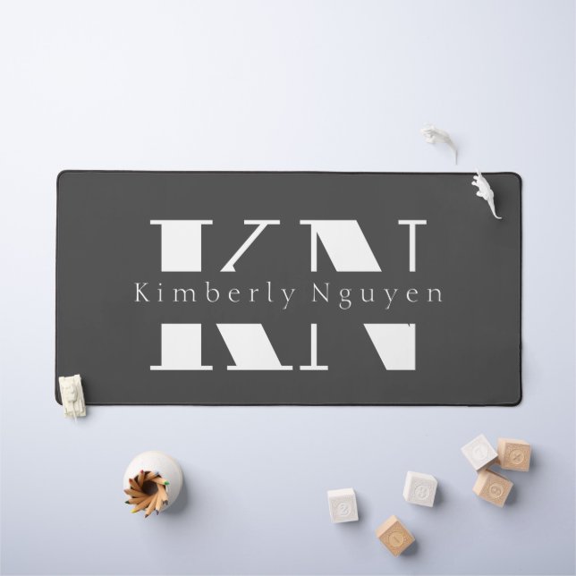 Alfrombrillas De Escritorio nombre del guión de caligrafía (Mesa para niños)