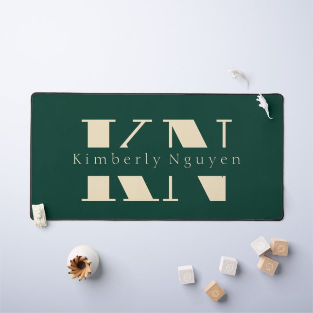 Alfrombrillas De Escritorio nombre del guión de caligrafía (Mesa para niños)