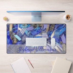 Alfrombrillas De Escritorio Nombre personalizado Bandas abstractas de color gr