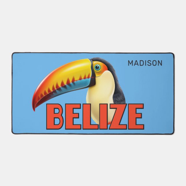 Alfrombrillas De Escritorio Nombre personalizado BELIZE Toucan (Anverso)