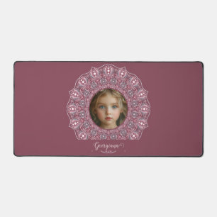 Alfrombrillas De Escritorio Nombre personalizado Bonito Floral rosa Mandala fo