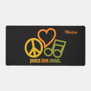 Alfrombrillas De Escritorio Nombre personalizado de Peace Love Music