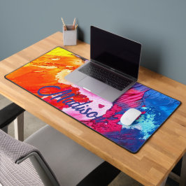 Alfrombrillas De Escritorio Nombre personalizado de pintura abstracta colorida