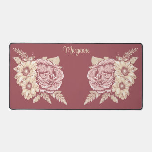 Alfrombrillas De Escritorio Nombre personalizado del Ilustracion de flores