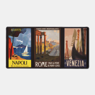 Alfrombrillas De Escritorio Nombre personalizado Italia Viaje de época