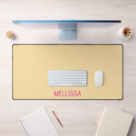 Alfrombrillas De Escritorio Nombre personalizado minimalista crema
