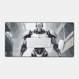 Alfrombrillas De Escritorio Novela Gráfica de Cyborg Blindado Mecha Gamer