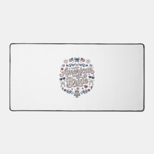Alfrombrillas De Escritorio Novia Americana Diseño Vectorial de Boda Patriótic