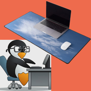 Alfrombrillas De Escritorio Nubes blancas azul cielo moderno foto