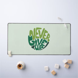 Alfrombrillas De Escritorio Nunca se rinda - Letras de mano verde positivo