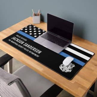Alfrombrillas De Escritorio Oficial de Policía Personalizado Departamento Líne