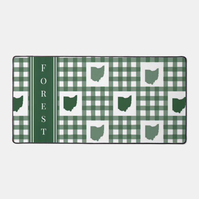 Alfrombrillas De Escritorio Ohio Gingham Verde (Anverso)