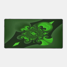 Alfrombrillas De Escritorio Ola Verde Oscura Y Espiral Lime