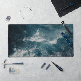 Alfrombrillas De Escritorio Olas Aéreas del Océano Verde Azul Costero