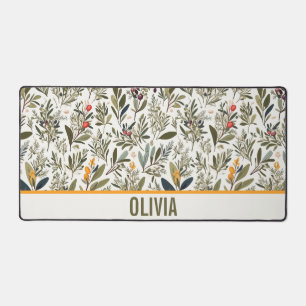 Alfrombrillas De Escritorio Oliva y hierbas Minimal Elegante Personalizado