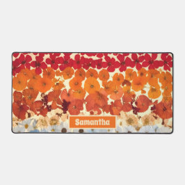 Alfrombrillas De Escritorio Ombre de flores prepulsadas de color vintage perso