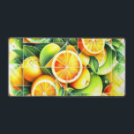 Alfrombrillas De Escritorio Orange Lemon Botanical Citrus Geometric<br><div class="desc">Geometric fresh oranges and lemons surrounded by lush green leaves.</div>
