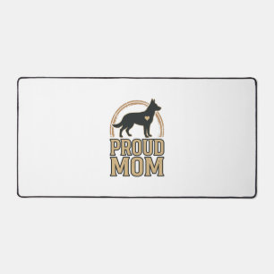 Alfrombrillas De Escritorio Orgullosa mamá perro silueta vintage diseño vector