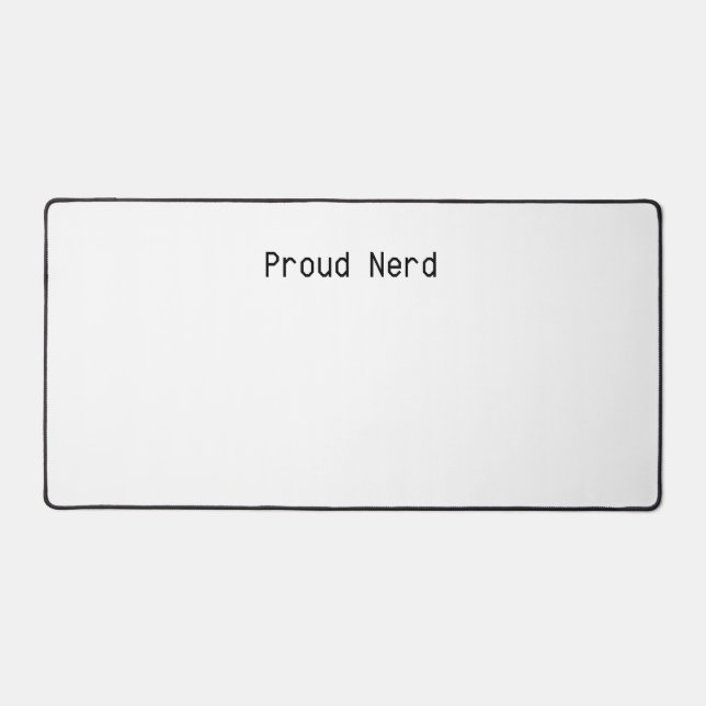 Alfrombrillas De Escritorio Orgulloso Nerd (Anverso)