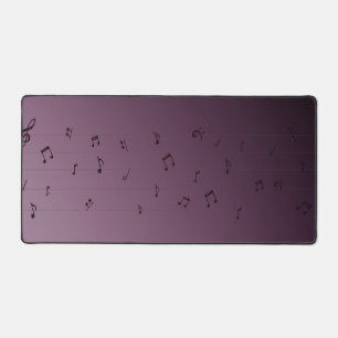 Alfrombrillas De Escritorio Oscuro Ombre Musical Notes Mauve