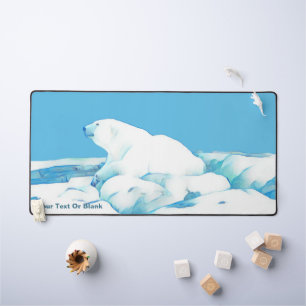 Alfrombrillas De Escritorio Oso Polar Sobre El Hielo