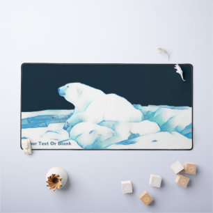 Alfrombrillas De Escritorio Oso Polar Sobre El Hielo