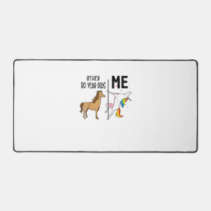 Alfrombrillas De Escritorio Otro regalo de cumpleaños de 80 años de unicornio