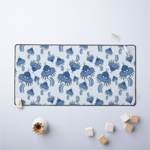 Alfrombrillas De Escritorio OVNI azul kawaii