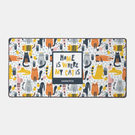 Alfrombrillas De Escritorio Página de inicio es donde mi gato es nombre monogr