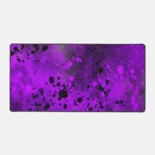 Alfrombrillas De Escritorio Paint Splatt Efecto Púrpura y negro