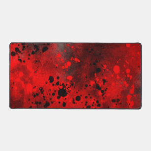 Alfrombrillas De Escritorio Paint Splatt Efecto Rojo y Negro