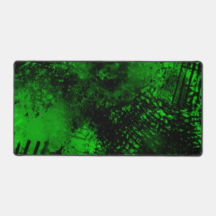 Alfrombrillas De Escritorio Paint Splatt Efecto Verde y Negro