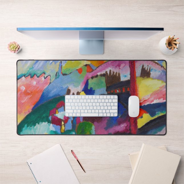 Alfrombrillas De Escritorio Paisaje con chimenea de fábrica, Wassily Kandinsky (Oficina 1)