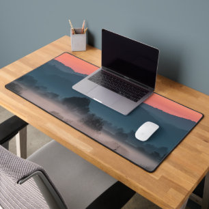 Alfrombrillas De Escritorio Paisaje de niebla al atardecer