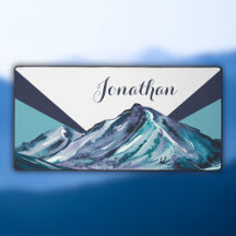 Paisaje moderno de las montañas acuáticas