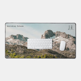 Alfrombrillas De Escritorio Paisaje Montañoso (Texto Personalizado e Iniciales