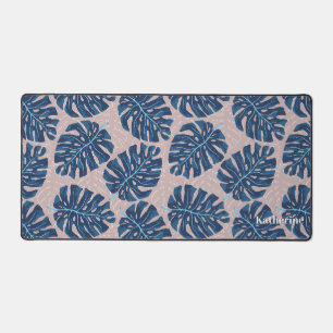 Alfrombrillas De Escritorio Palma Tropical Azul Gris