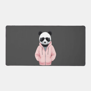 Alfrombrillas De Escritorio Panda Viendo Carácter Animal De Hoodie Gracioso En
