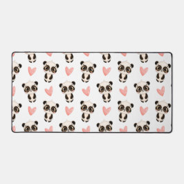 Alfrombrillas De Escritorio Panda y patrón cardíaco