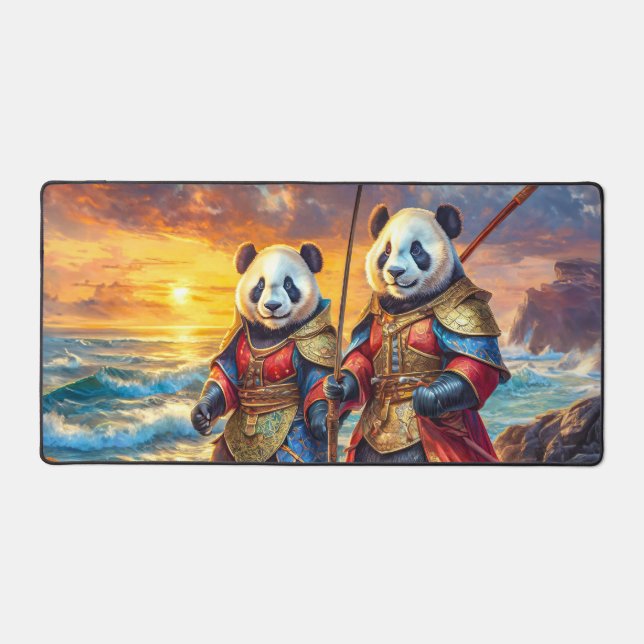 Alfrombrillas De Escritorio Pandas sobre el diseño preparado por Rich AMeN Gil (Anverso)