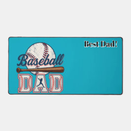 Alfrombrillas De Escritorio Papá de béisbol. ¡Mejor papá! Personalizado